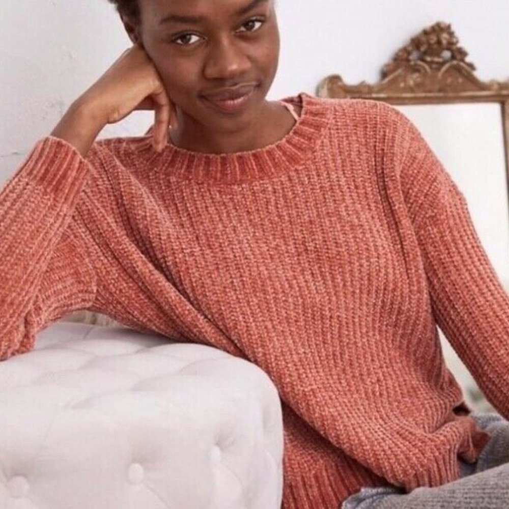 Aerie Pink Chenille Sweater
